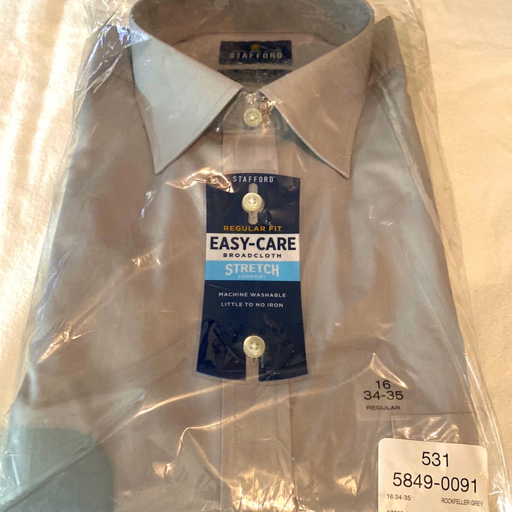 Men’s Regular Fit Gray Dress Shirt